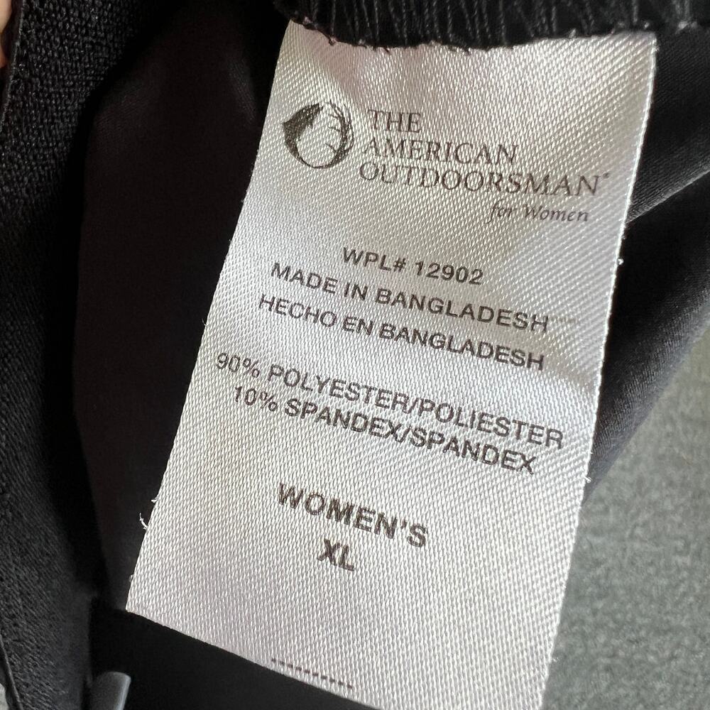 The American Outdoorsman for Women Black Athletic Shorts XL - Picture 9 of 9